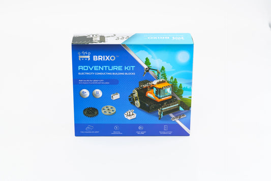 Brixo Conductive Chrome Plated Building Bricks Kit for LegoCity Arctic Explorer Truck. Compatible with 60378 Model Not Including The Set. Bring Life to Your LegoCity Arctic Explorer.