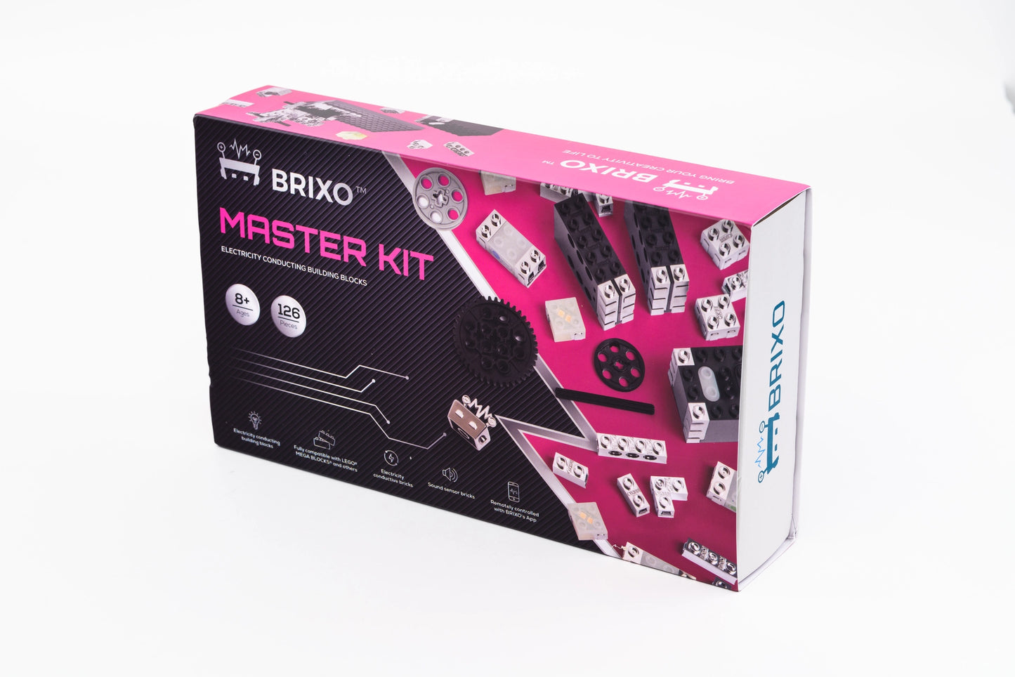 Brixo Master KIT, Electricity conducting Building Blocks, Fully Compatible with All LegoBricks and Models. Meet BRIXO - A New World of Creativity and Innovation. Bring Your LegoBricks to Life.