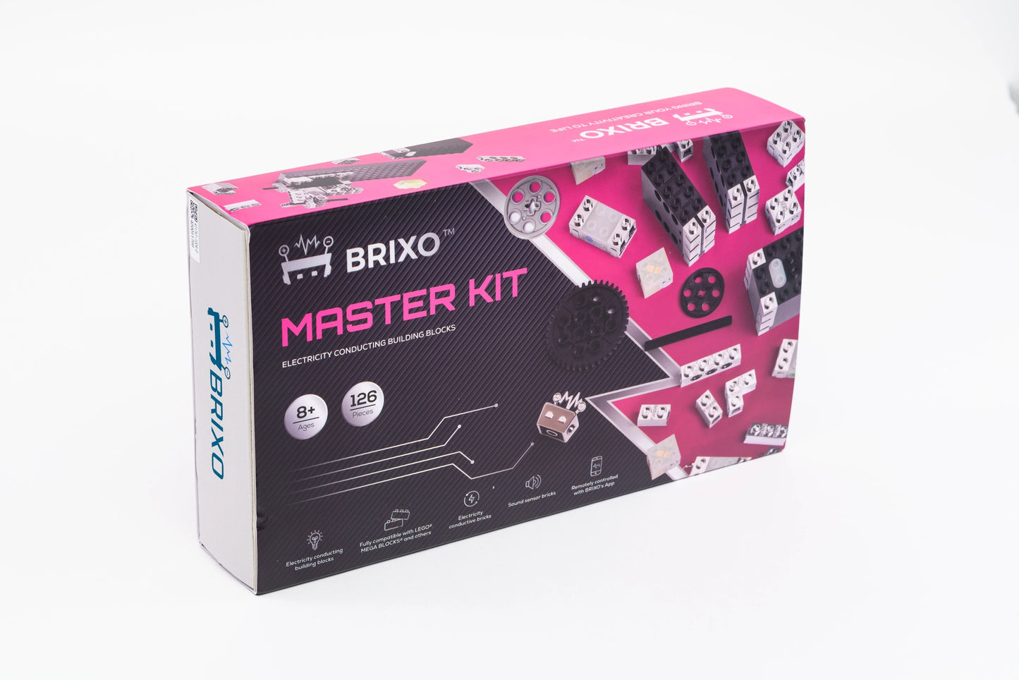 Brixo Master KIT, Electricity conducting Building Blocks, Fully Compatible with All LegoBricks and Models. Meet BRIXO - A New World of Creativity and Innovation. Bring Your LegoBricks to Life.